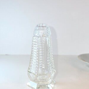 Vintage Czechoslovakian Bohemia Crystal salt or pepper shaker